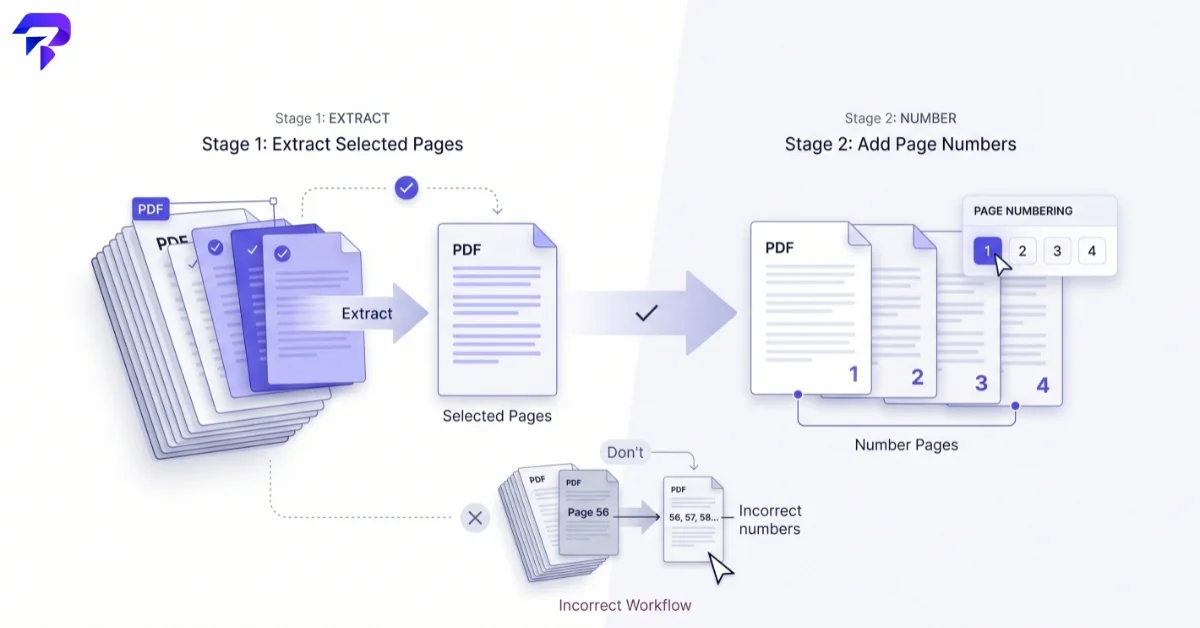 How to Add Page Numbers to a PDF and Extract Specific Pages (No Software Needed) - ToolPremier